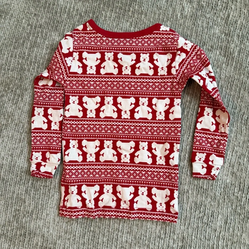 Baby Gap Red Polar Bear Fair Isle Pajama Set‎ 18–24 Months NWT